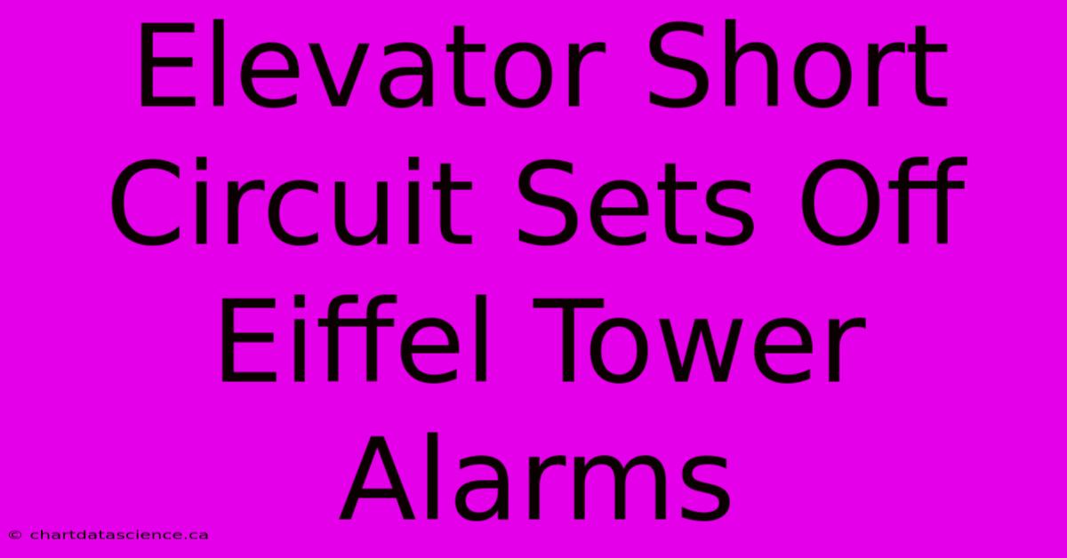 Elevator Short Circuit Sets Off Eiffel Tower Alarms