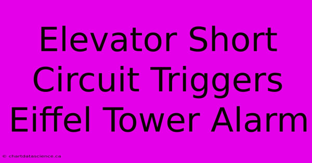 Elevator Short Circuit Triggers Eiffel Tower Alarm