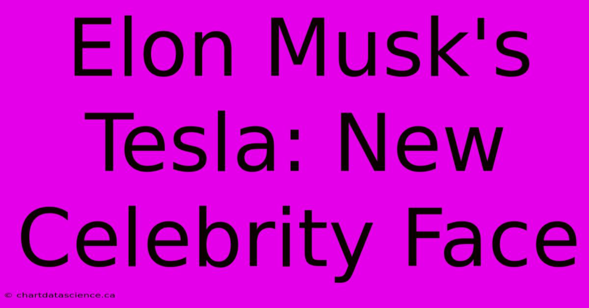 Elon Musk's Tesla: New Celebrity Face