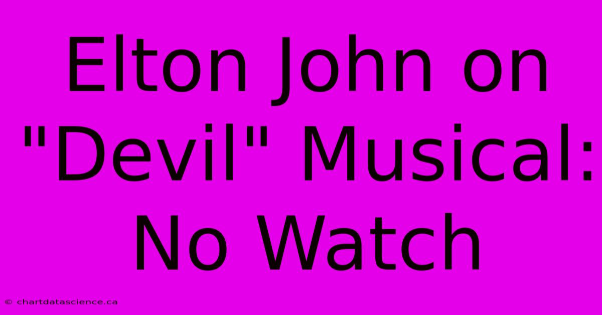 Elton John On 