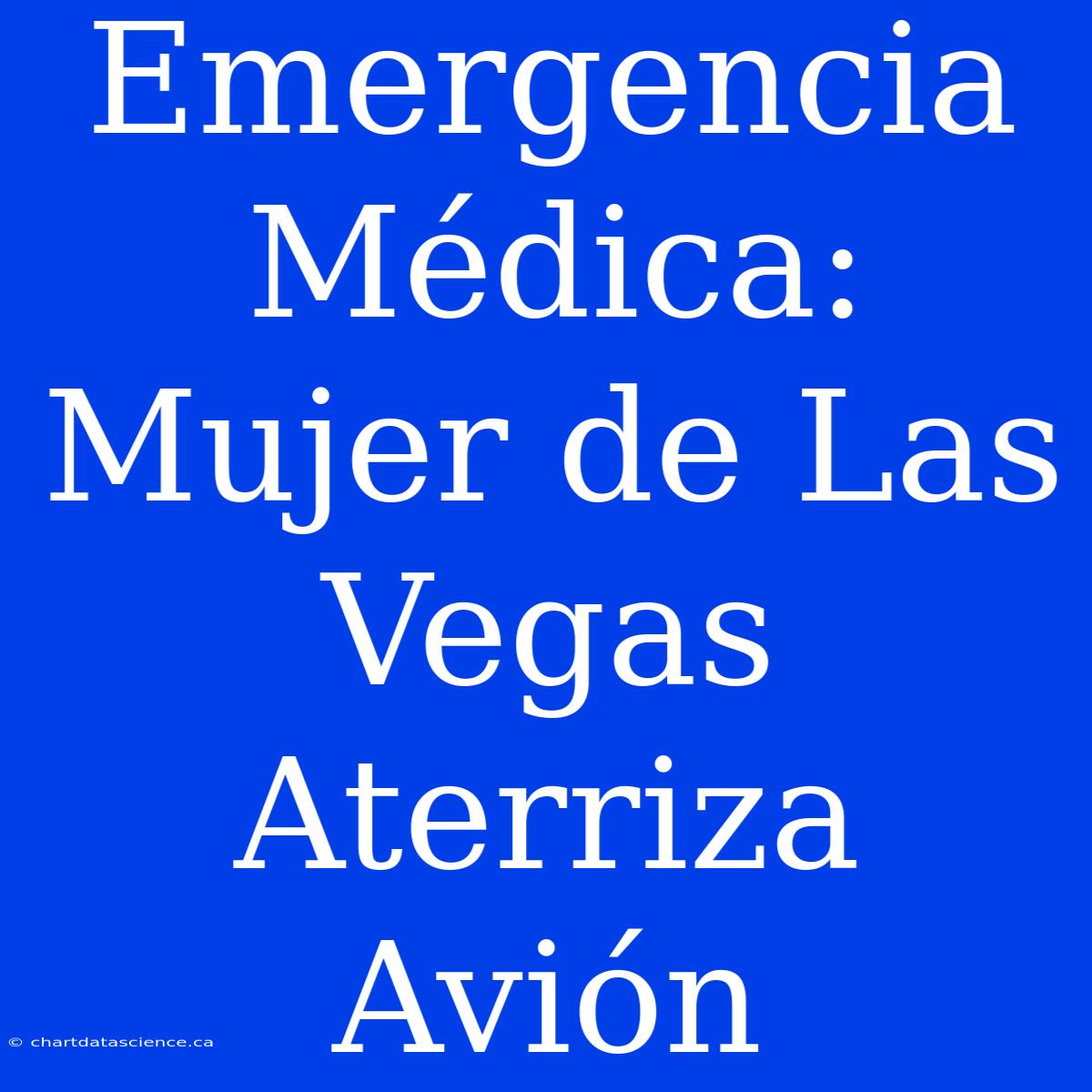 Emergencia Médica: Mujer De Las Vegas Aterriza Avión