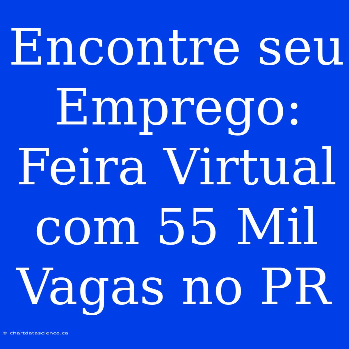 Encontre Seu Emprego: Feira Virtual Com 55 Mil Vagas No PR