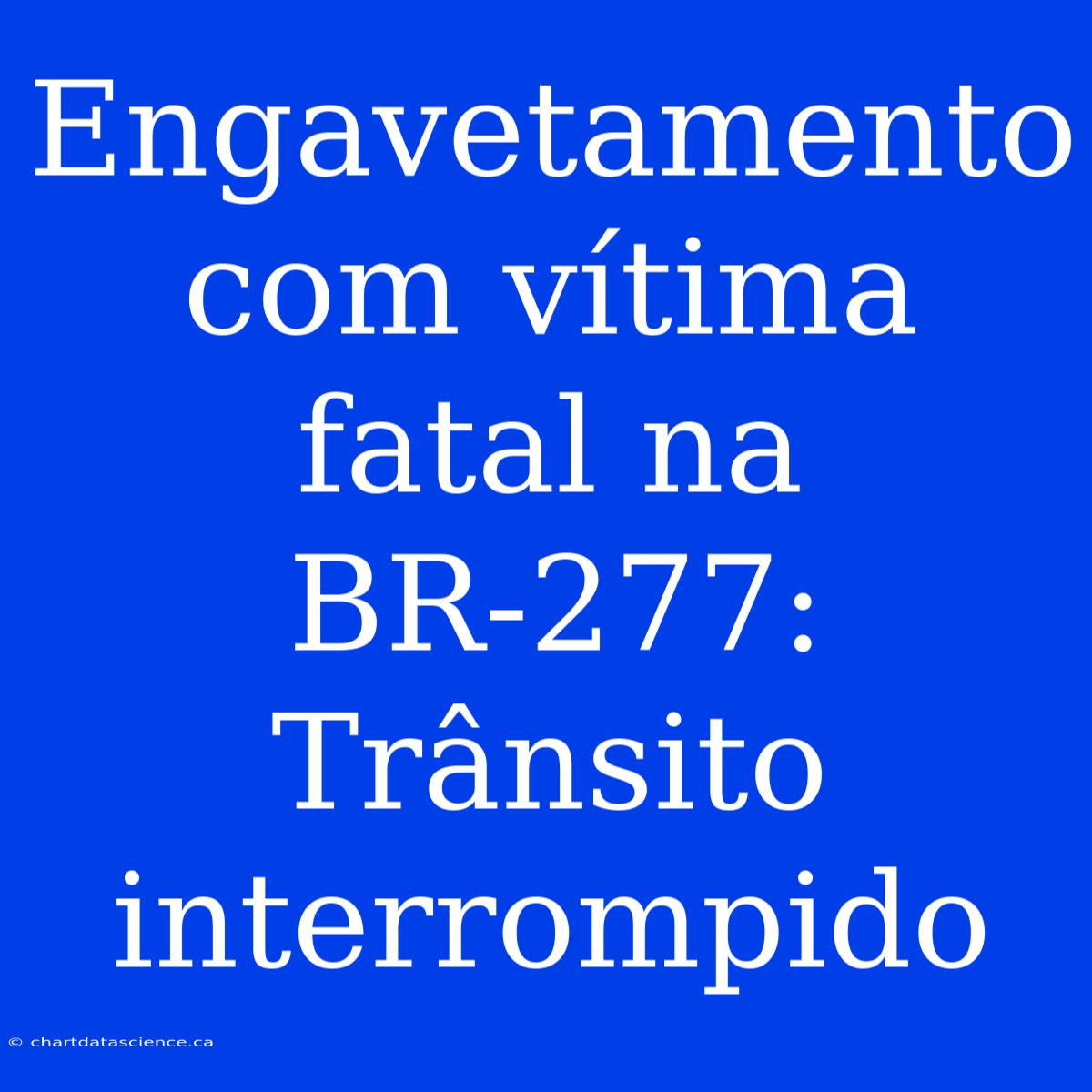 Engavetamento Com Vítima Fatal Na BR-277: Trânsito Interrompido