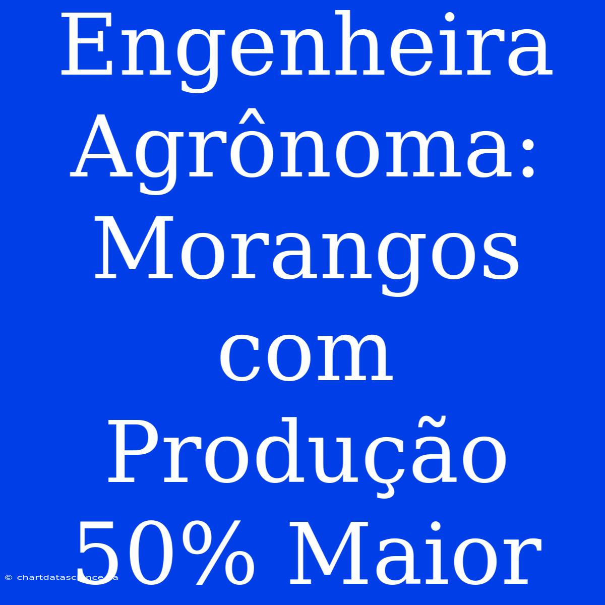 Engenheira Agrônoma: Morangos Com Produção 50% Maior