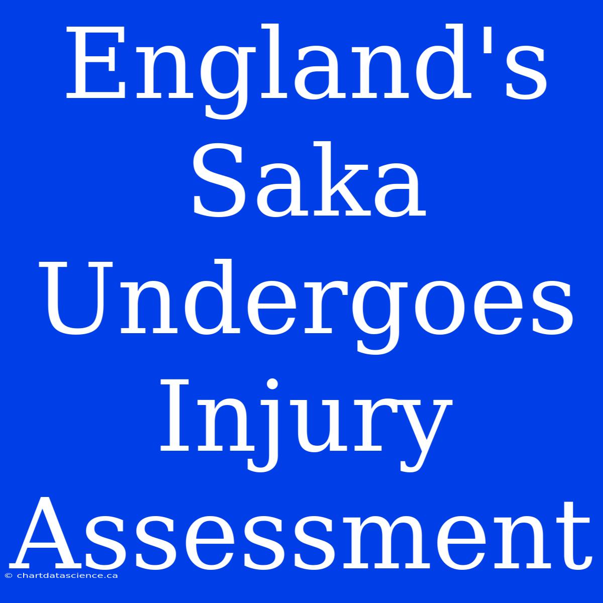 England's Saka Undergoes Injury Assessment