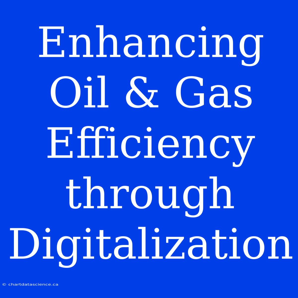 Enhancing Oil & Gas Efficiency Through Digitalization