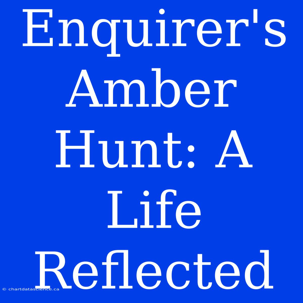 Enquirer's Amber Hunt: A Life Reflected