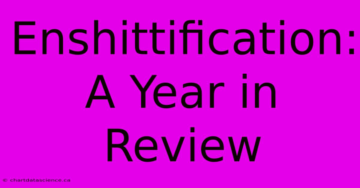 Enshittification: A Year In Review