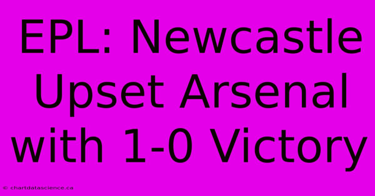 EPL: Newcastle Upset Arsenal With 1-0 Victory