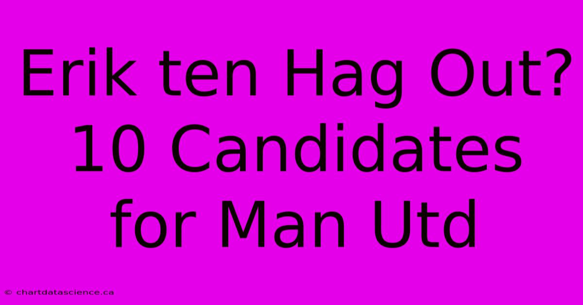 Erik Ten Hag Out? 10 Candidates For Man Utd