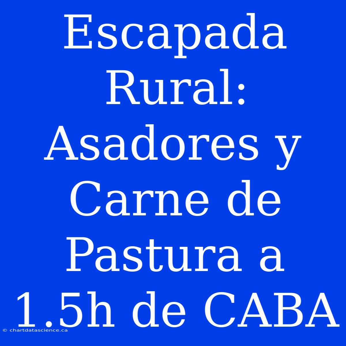 Escapada Rural: Asadores Y Carne De Pastura A 1.5h De CABA