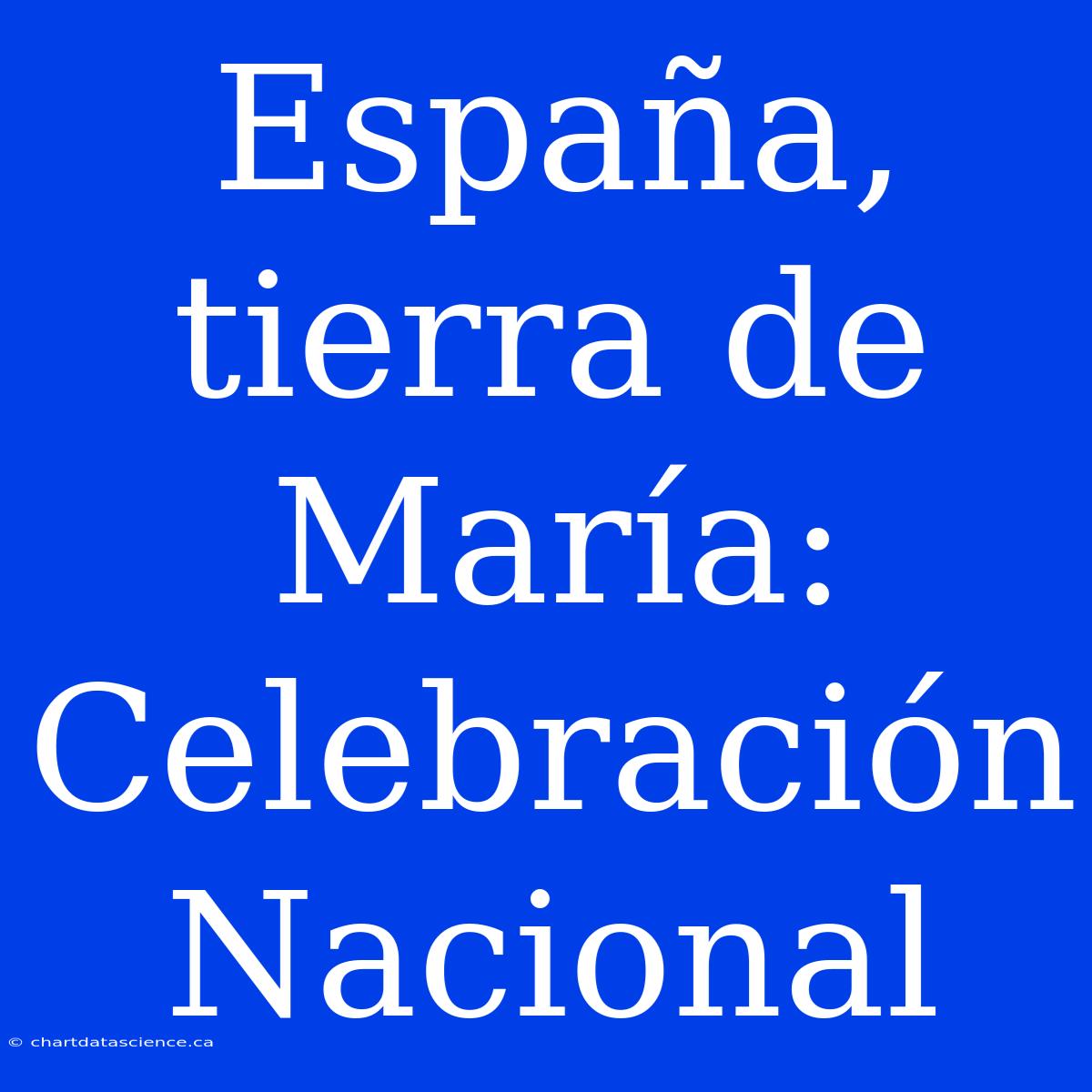 España, Tierra De María: Celebración Nacional