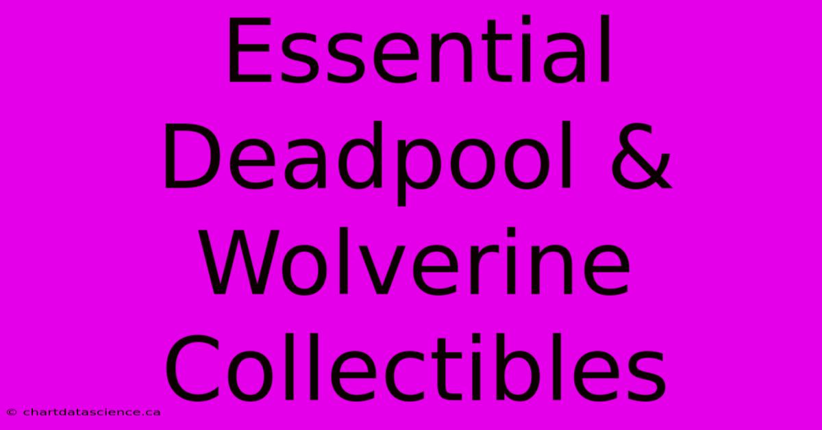 Essential Deadpool & Wolverine Collectibles