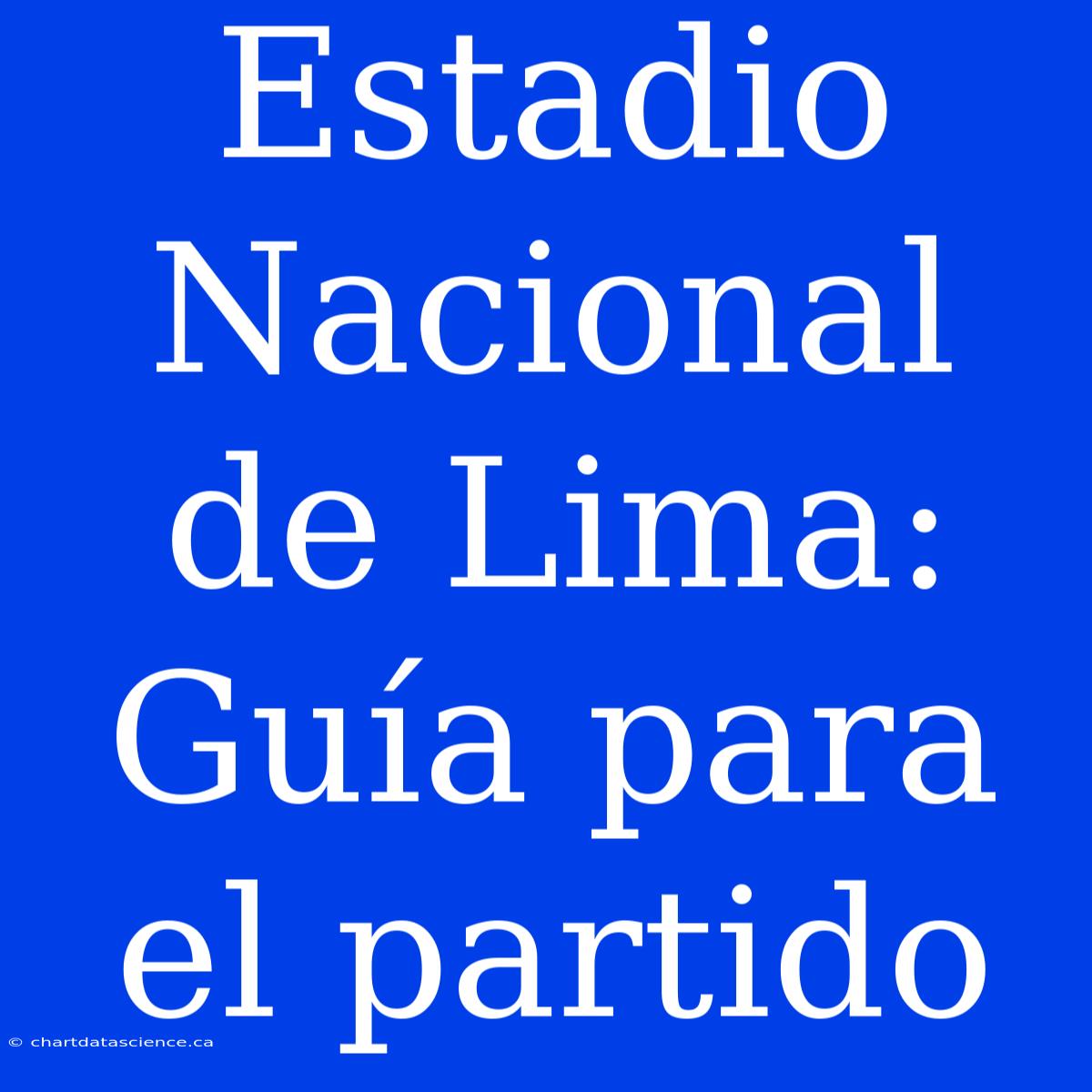 Estadio Nacional De Lima: Guía Para El Partido