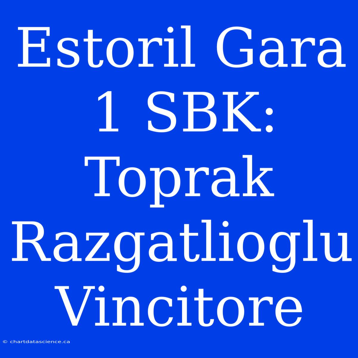 Estoril Gara 1 SBK: Toprak Razgatlioglu Vincitore