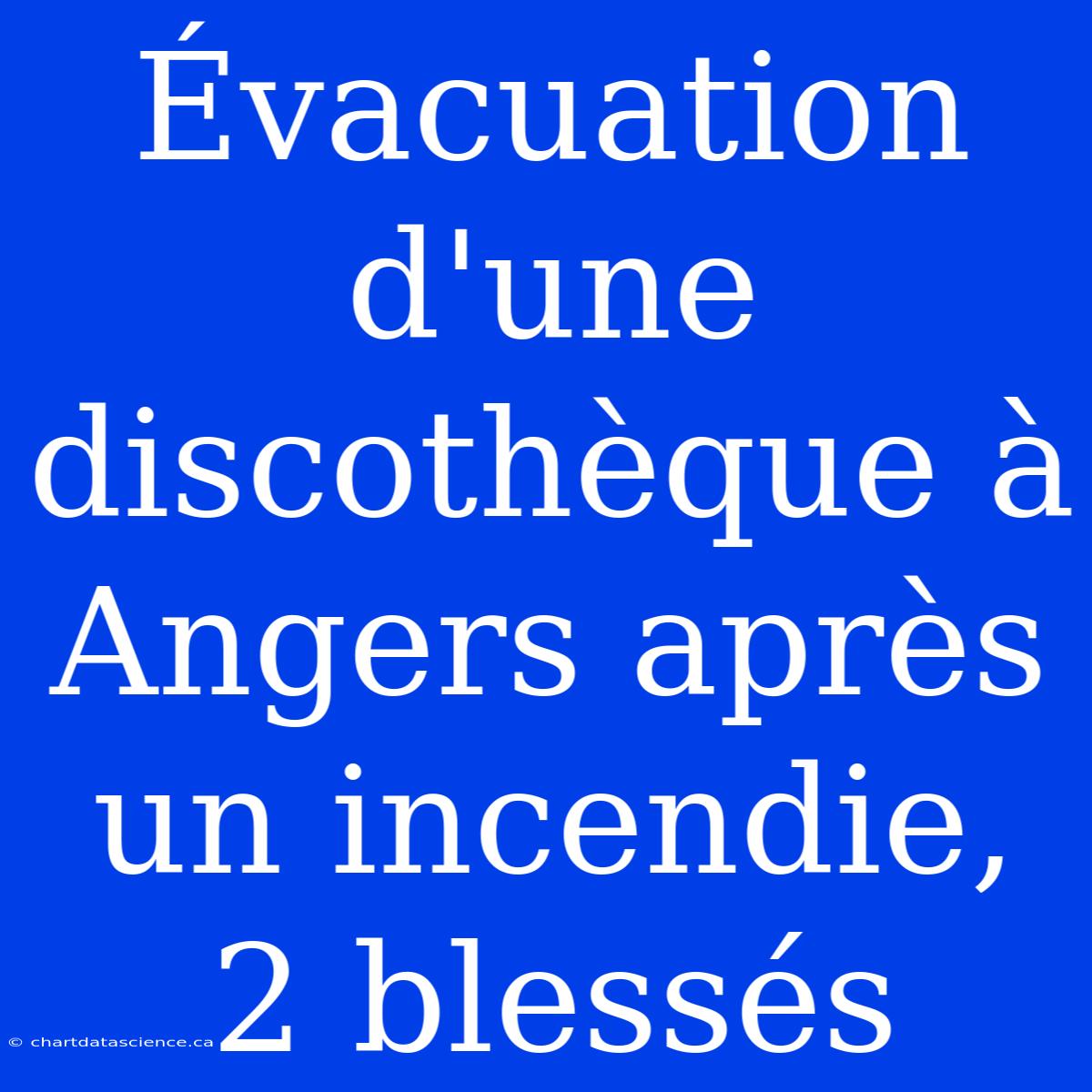 Évacuation D'une Discothèque À Angers Après Un Incendie, 2 Blessés