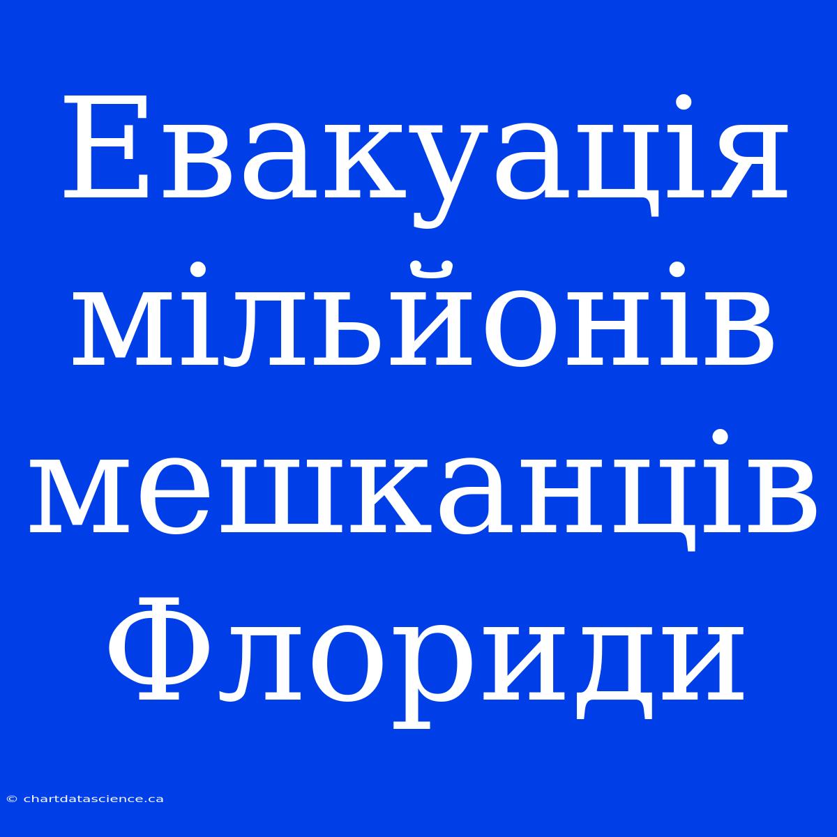 Евакуація Мільйонів Мешканців Флориди