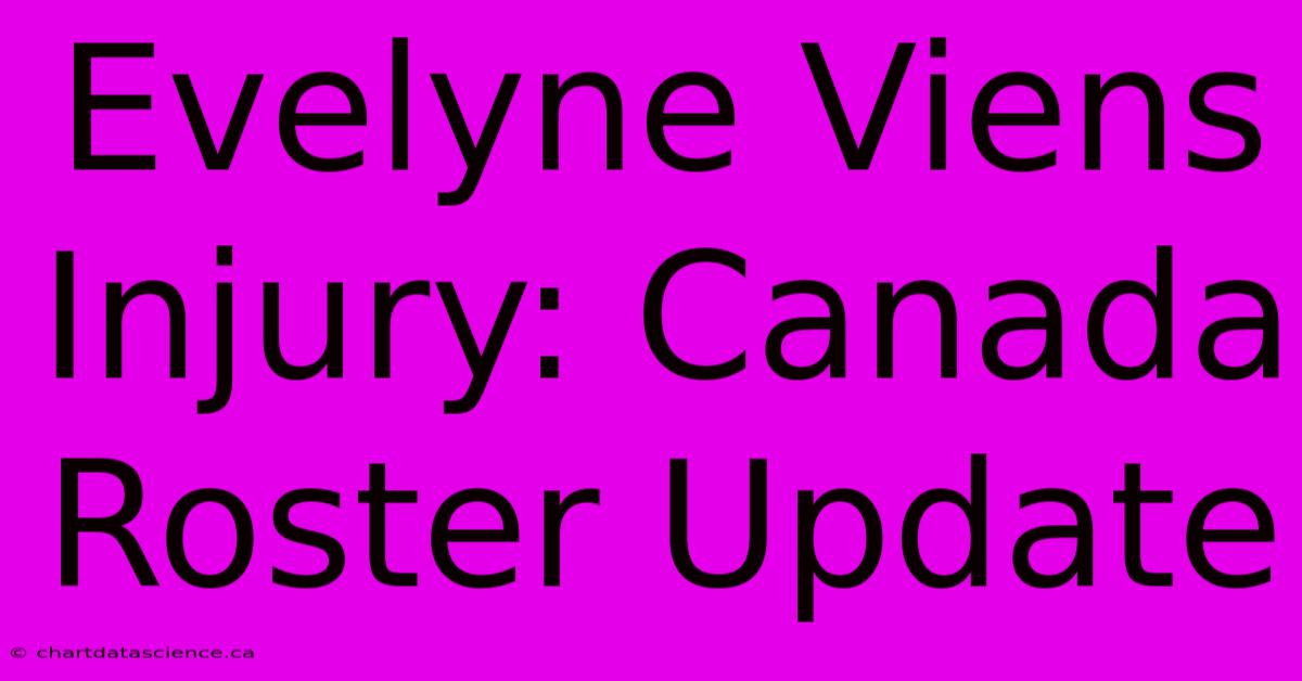 Evelyne Viens Injury: Canada Roster Update