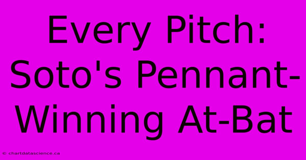 Every Pitch: Soto's Pennant-Winning At-Bat