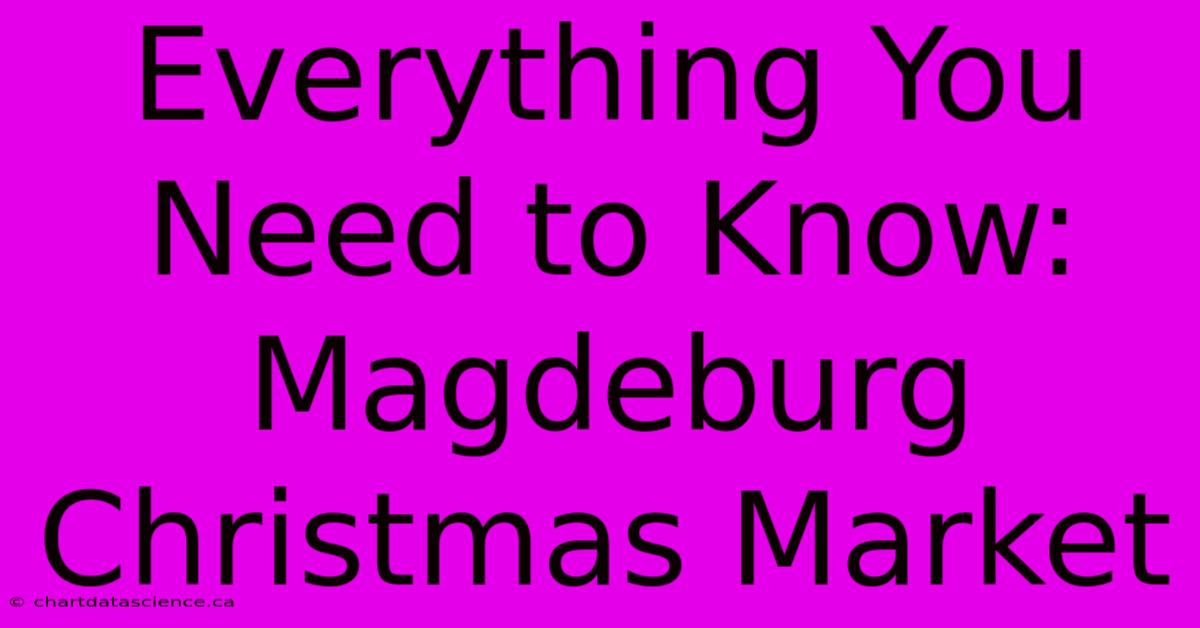 Everything You Need To Know: Magdeburg Christmas Market