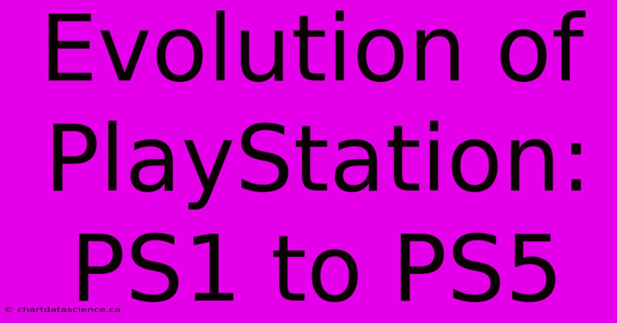 Evolution Of PlayStation: PS1 To PS5