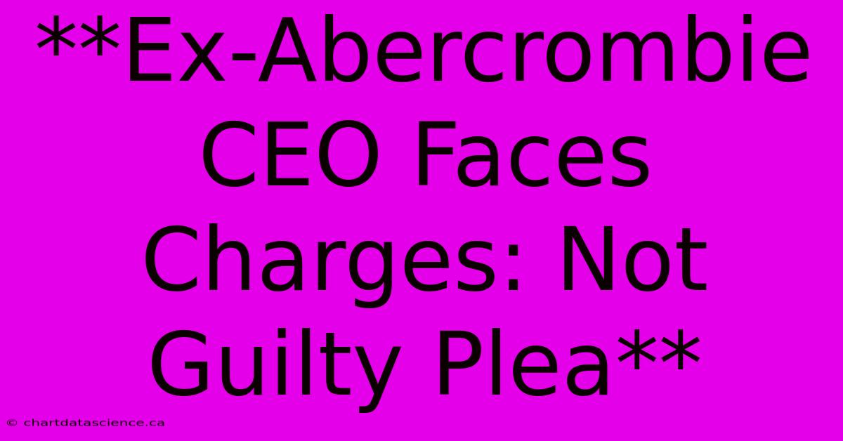 **Ex-Abercrombie CEO Faces Charges: Not Guilty Plea**