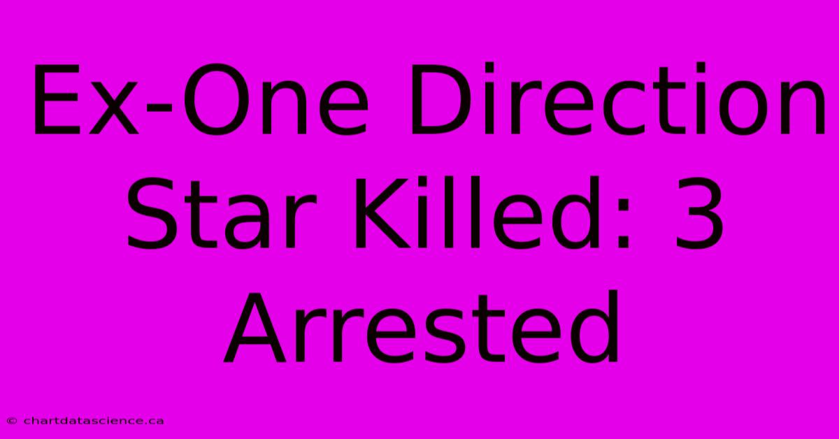 Ex-One Direction Star Killed: 3 Arrested