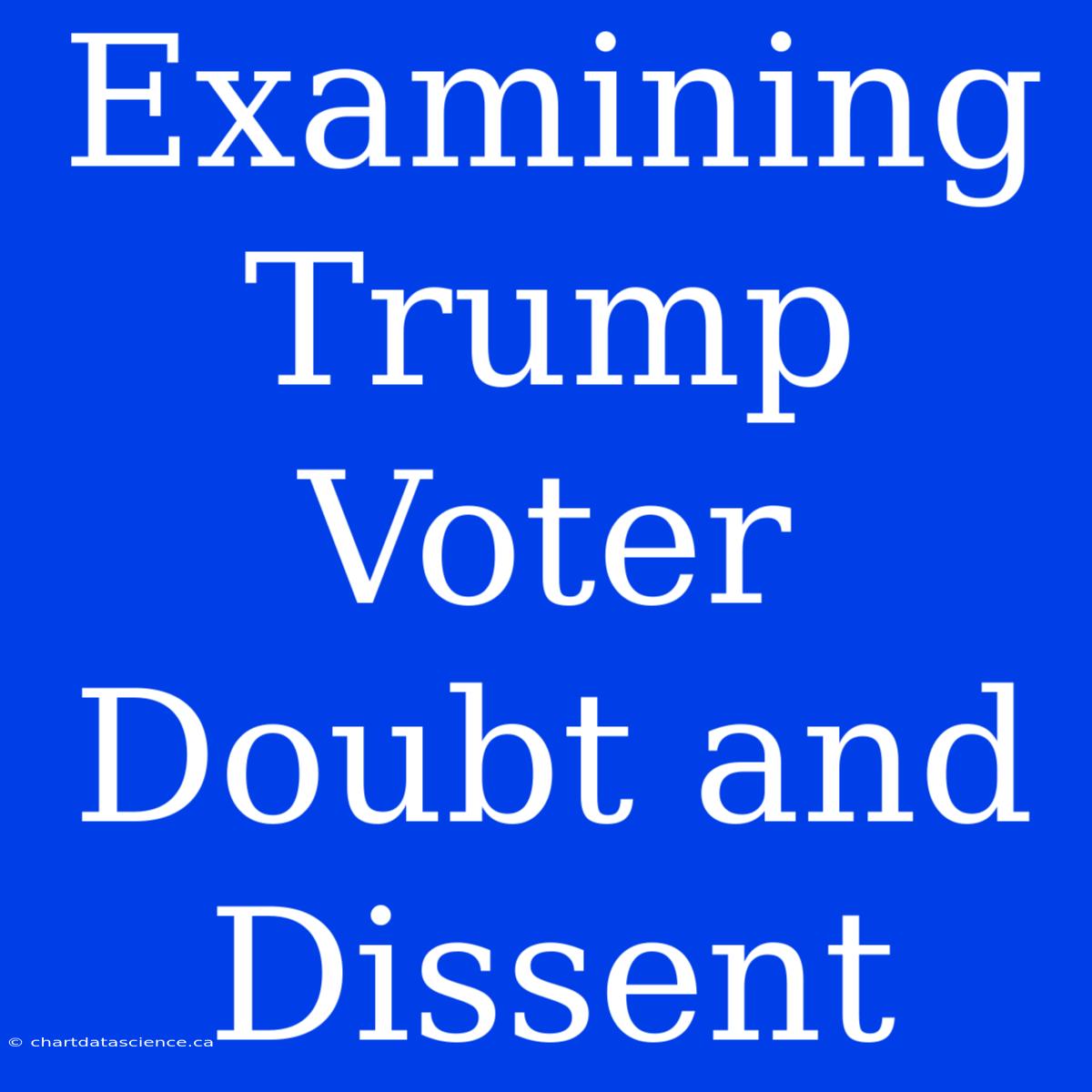 Examining Trump Voter Doubt And Dissent