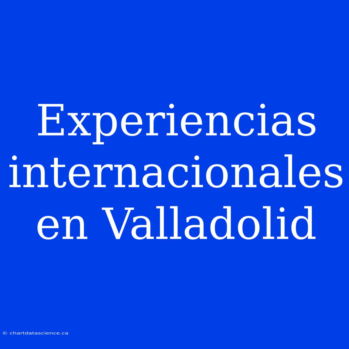 Experiencias Internacionales En Valladolid