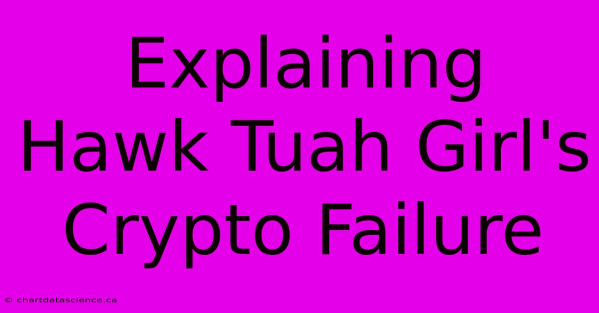 Explaining Hawk Tuah Girl's Crypto Failure