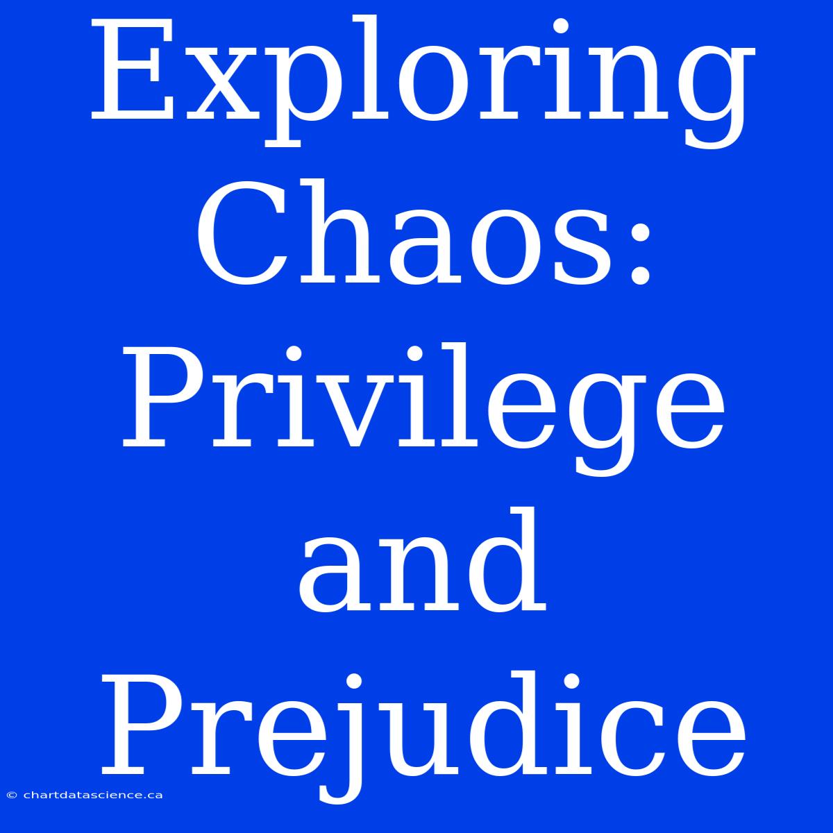 Exploring Chaos: Privilege And Prejudice