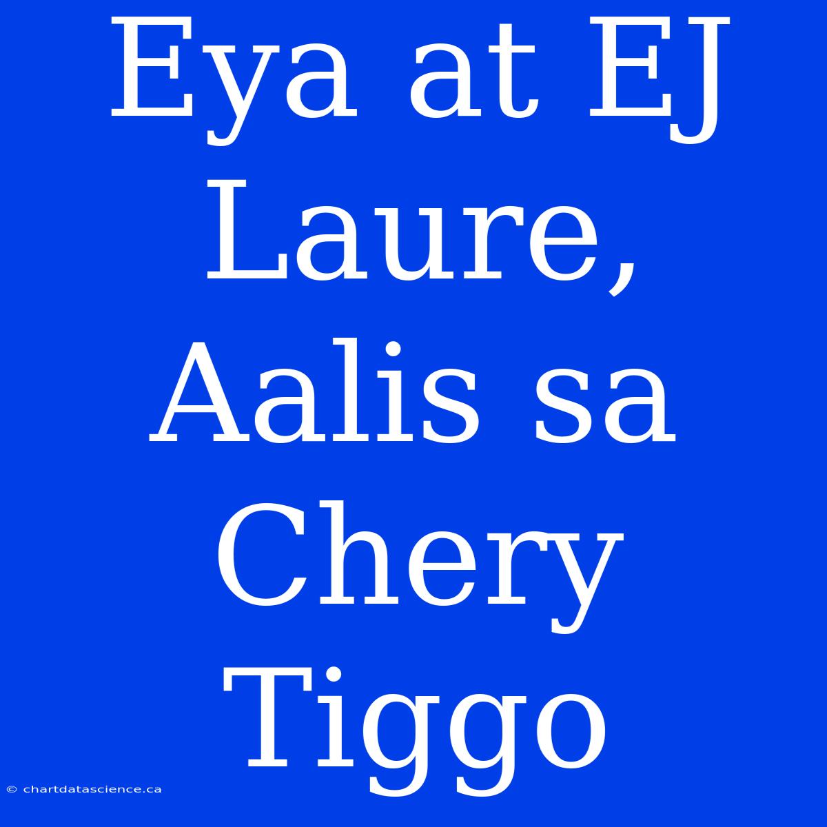 Eya At EJ Laure, Aalis Sa Chery Tiggo