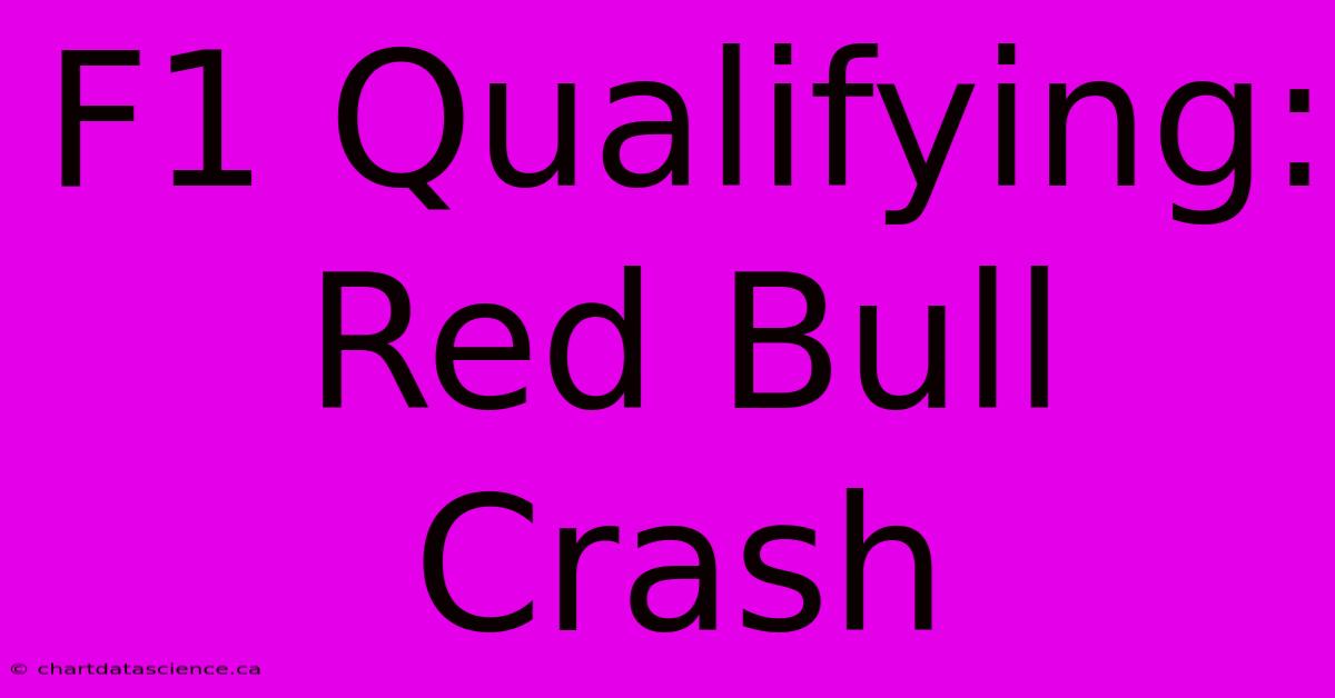 F1 Qualifying: Red Bull Crash