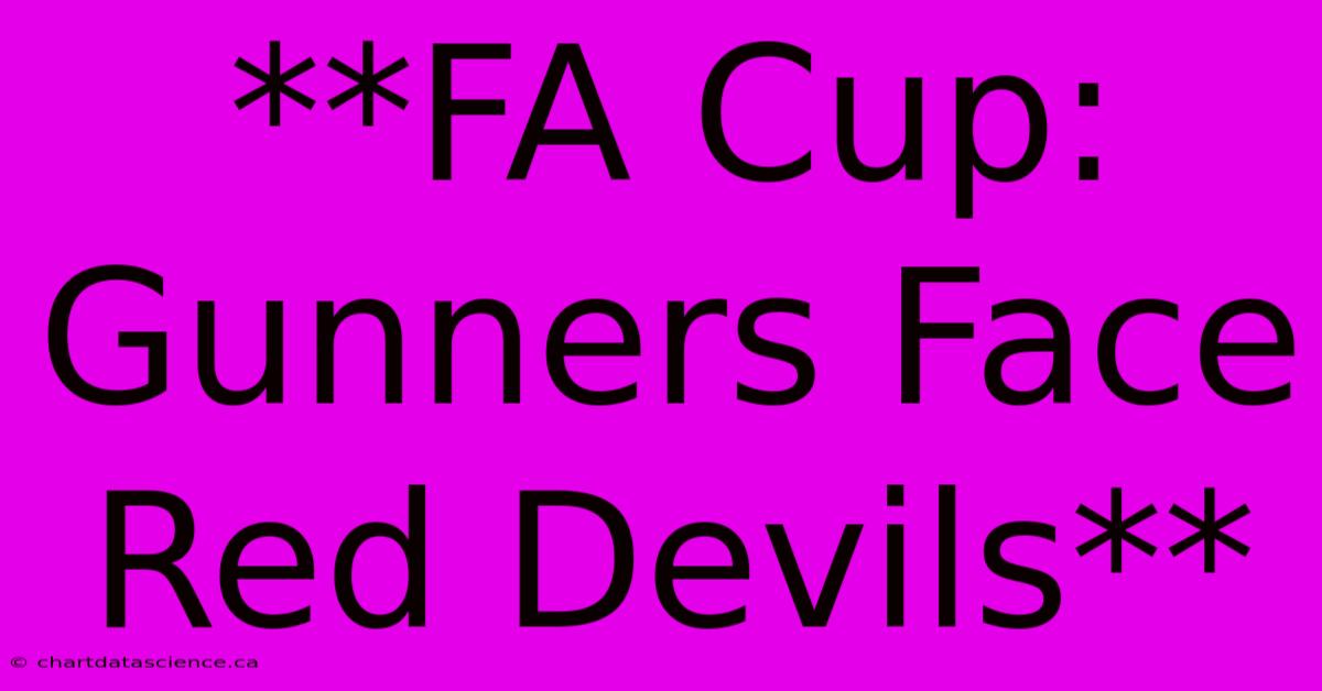 **FA Cup: Gunners Face Red Devils**