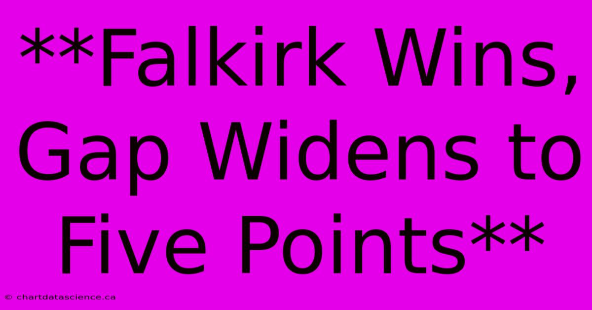 **Falkirk Wins, Gap Widens To Five Points**