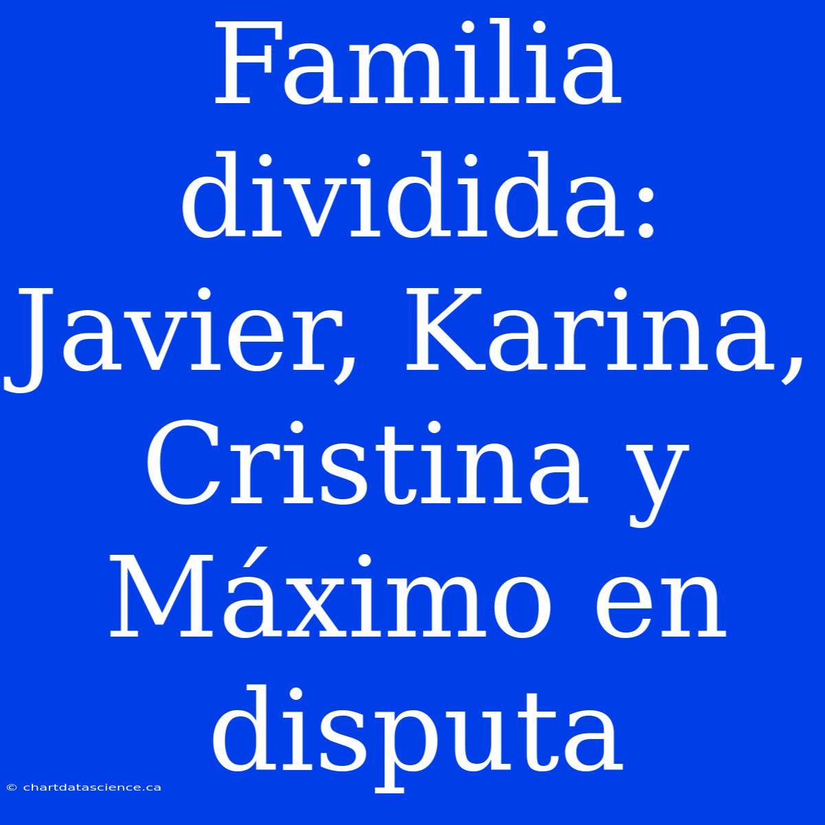 Familia Dividida: Javier, Karina, Cristina Y Máximo En Disputa