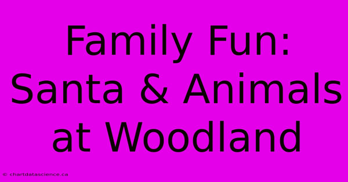 Family Fun: Santa & Animals At Woodland