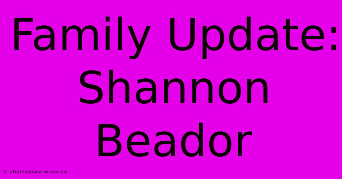 Family Update: Shannon Beador