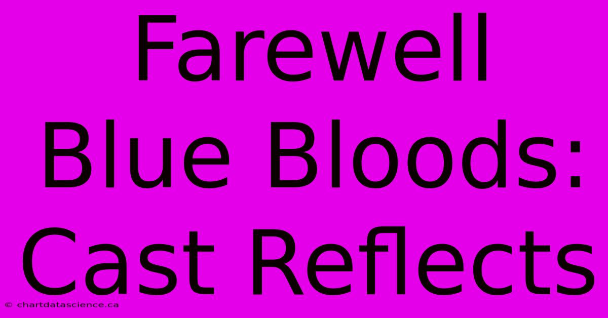 Farewell Blue Bloods: Cast Reflects