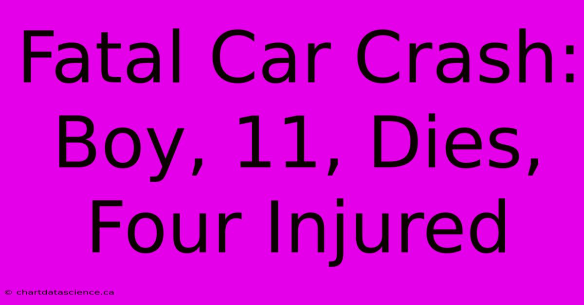 Fatal Car Crash: Boy, 11, Dies, Four Injured