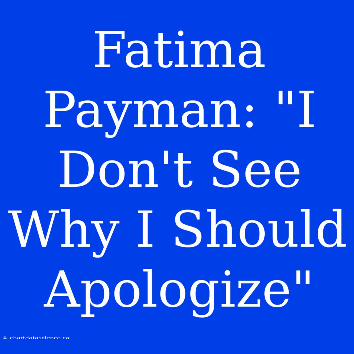 Fatima Payman: 