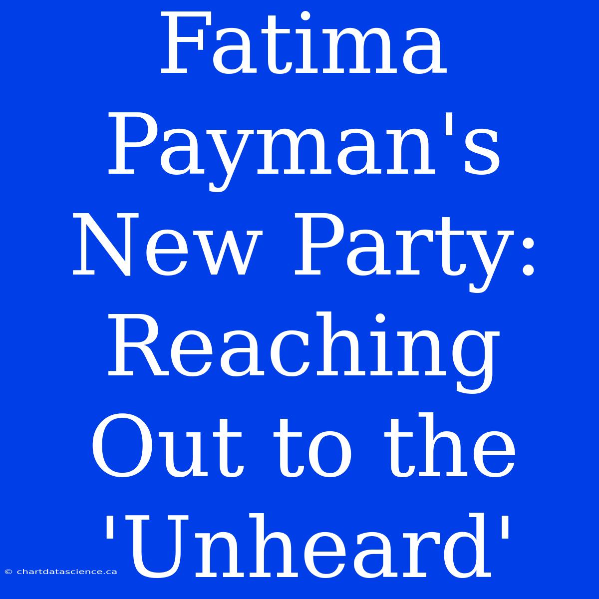 Fatima Payman's New Party: Reaching Out To The 'Unheard'