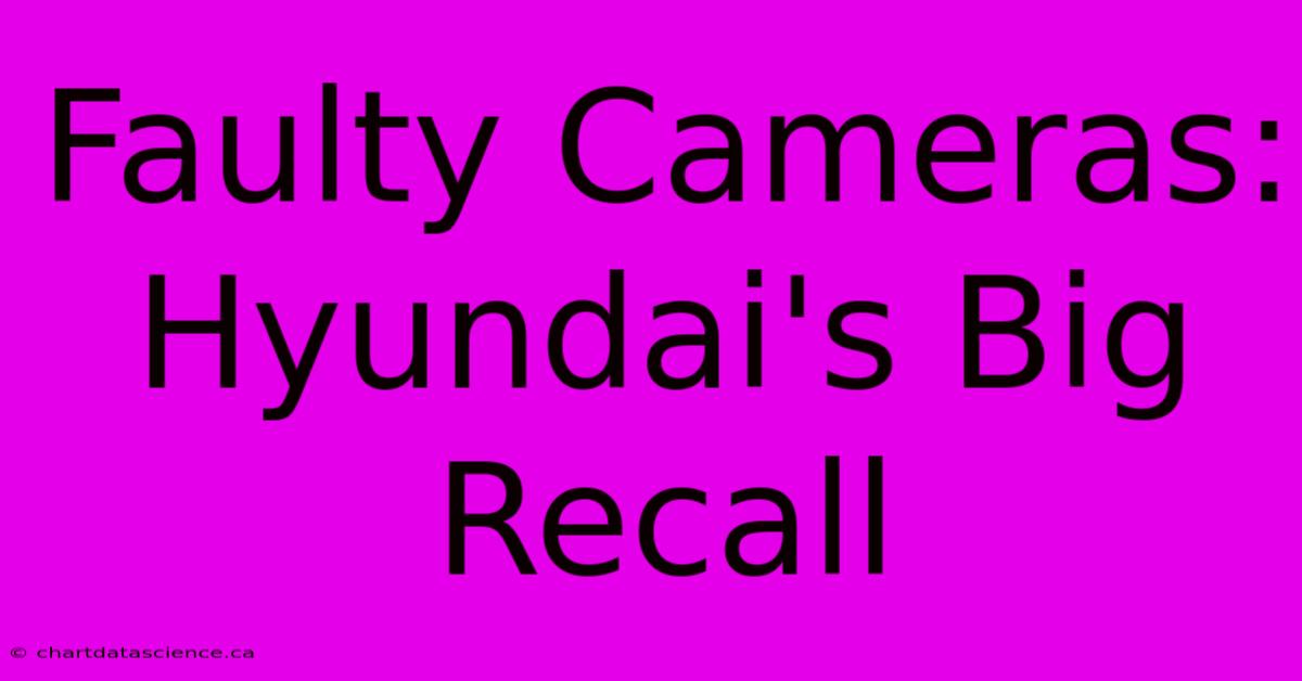 Faulty Cameras: Hyundai's Big Recall