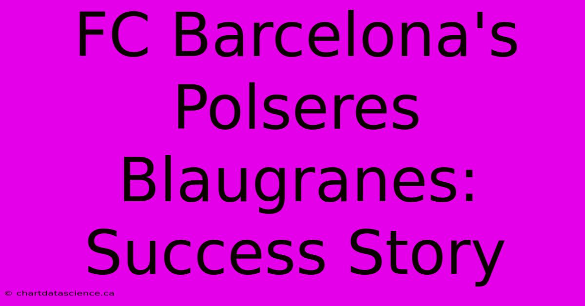 FC Barcelona's Polseres Blaugranes:  Success Story