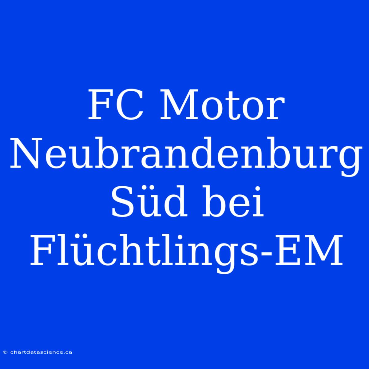 FC Motor Neubrandenburg Süd Bei Flüchtlings-EM