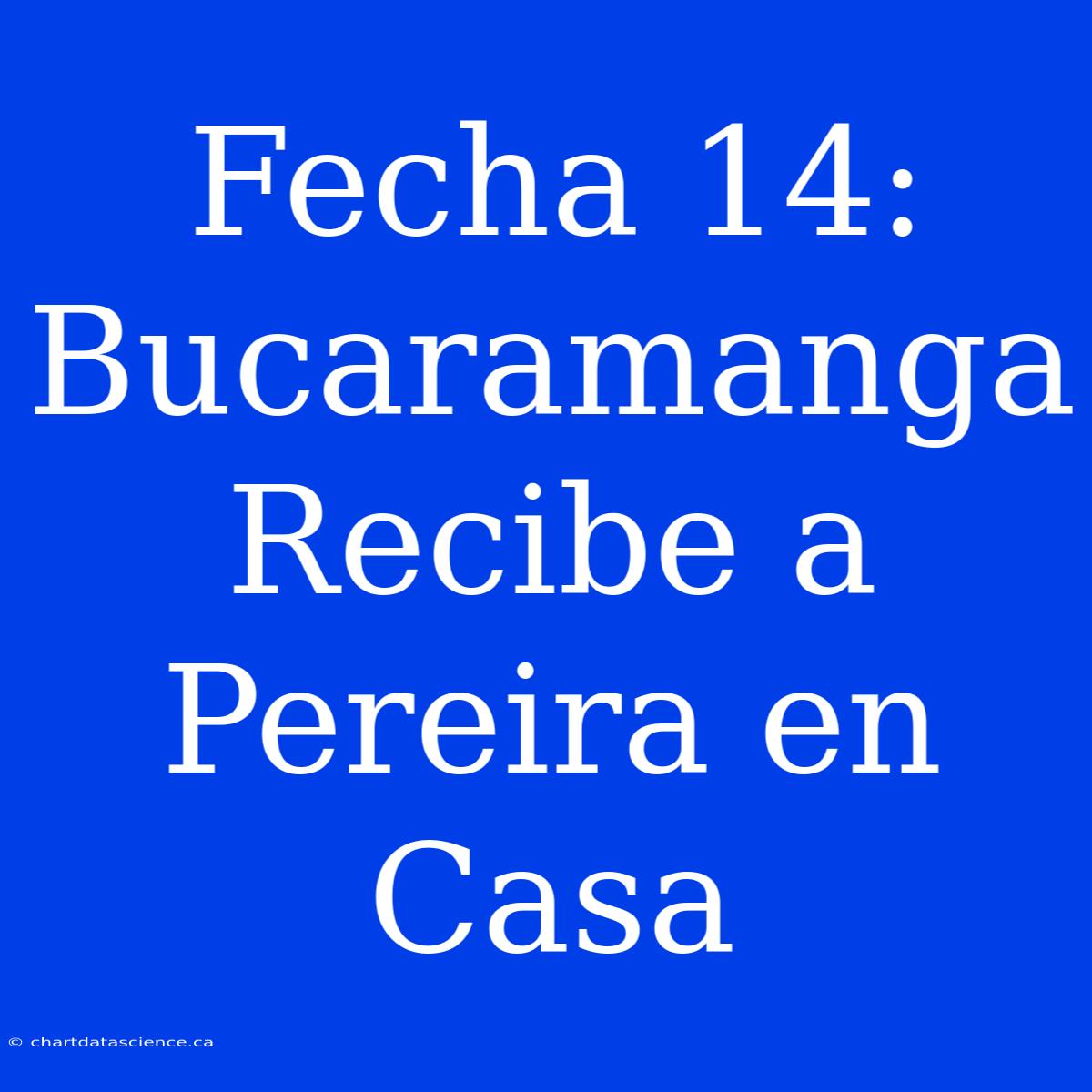 Fecha 14: Bucaramanga Recibe A Pereira En Casa