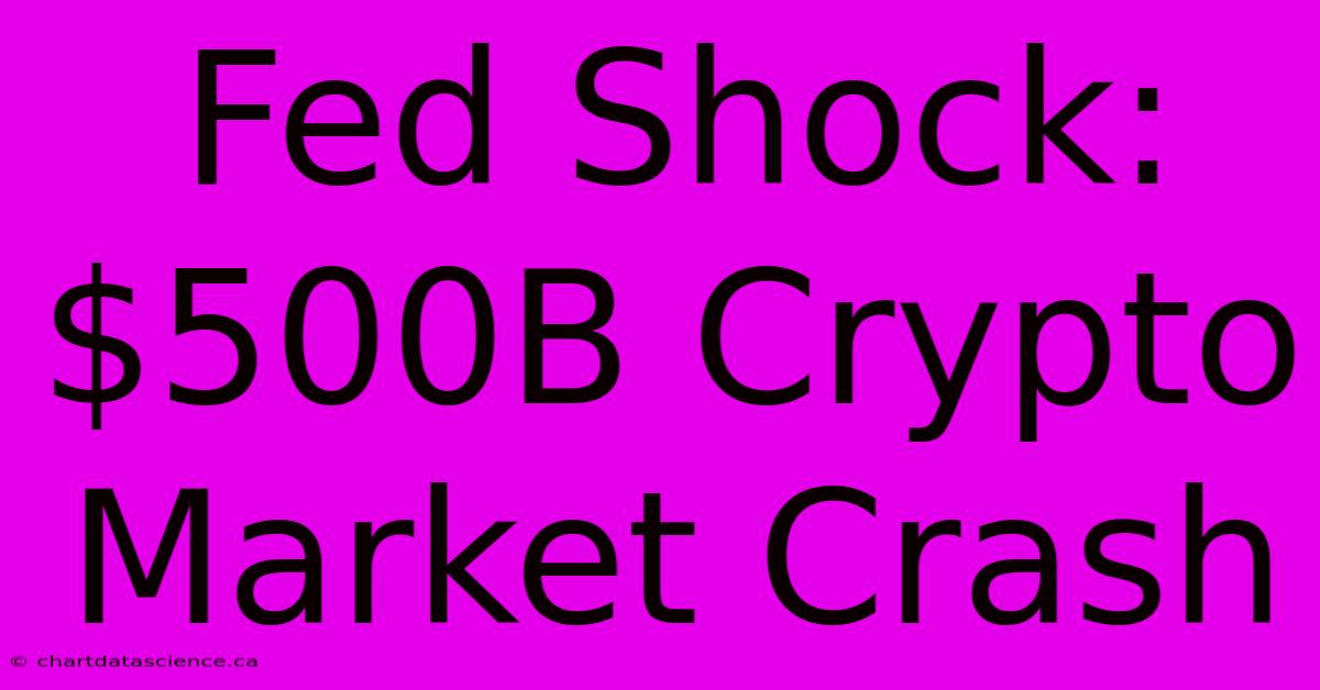 Fed Shock: $500B Crypto Market Crash