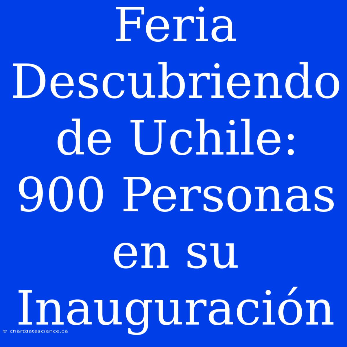 Feria Descubriendo De Uchile: 900 Personas En Su Inauguración