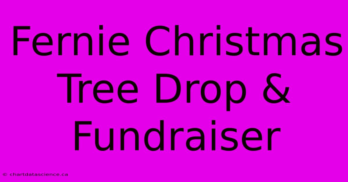 Fernie Christmas Tree Drop & Fundraiser