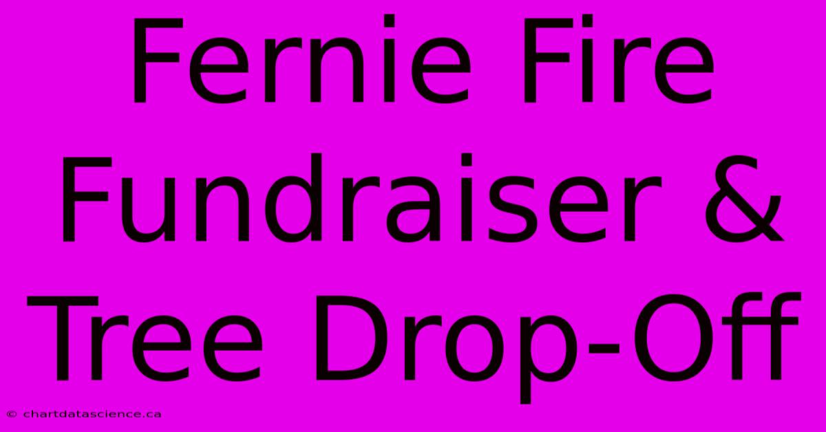 Fernie Fire Fundraiser & Tree Drop-Off